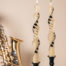 jazzy piano keys spiral-twised Beeswax Candles